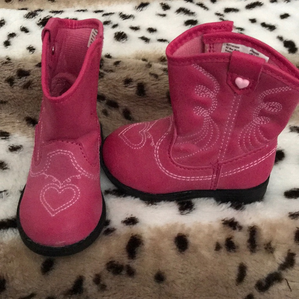 Pink cowgirl boots